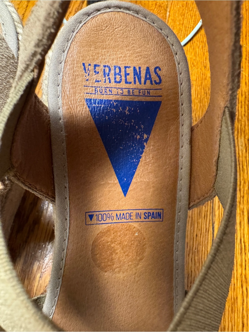 EUC Verbenas Spain Espadrille Wedge Sandals Suede Elastic 9.5 - Picture 8 of 14